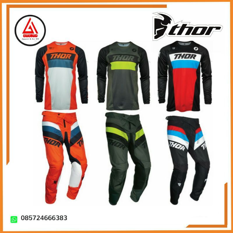 JERSEY SET THOR PULSE RACER ORIGINAL, JERSEY CROSS THOR, JERSEY THOR