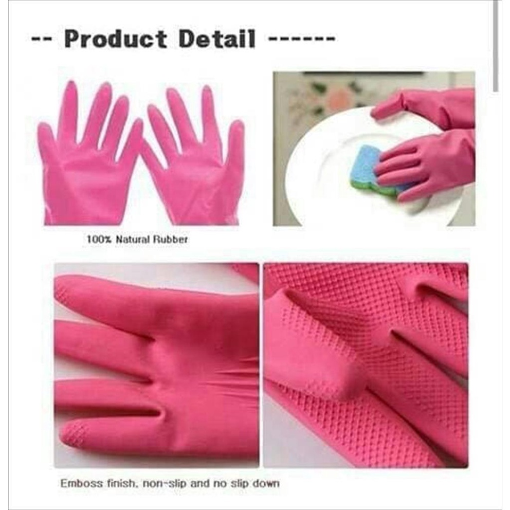 Komax Rubber Gloves M Sarung tangan dapur Karet Korea