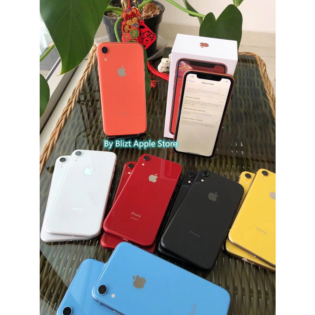 iPhone XR 256GB Fullset  All Sim Silent  Ori Ex inter Second Mulus100% 3utools All Green (Garansi 1 Tahun)