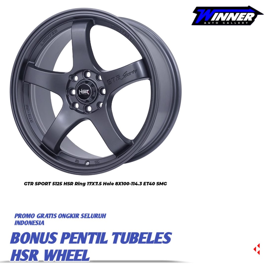 Velg mobil racing HSR WHEEL ring 17 pelek avanza,xenia,calya,agya dll-HSR GTR SPORT