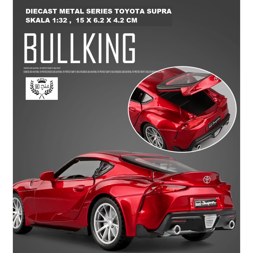 Diecast Miniatur Mobil TOYOTA SUPRA BULLKING METAL SERIES 1:32