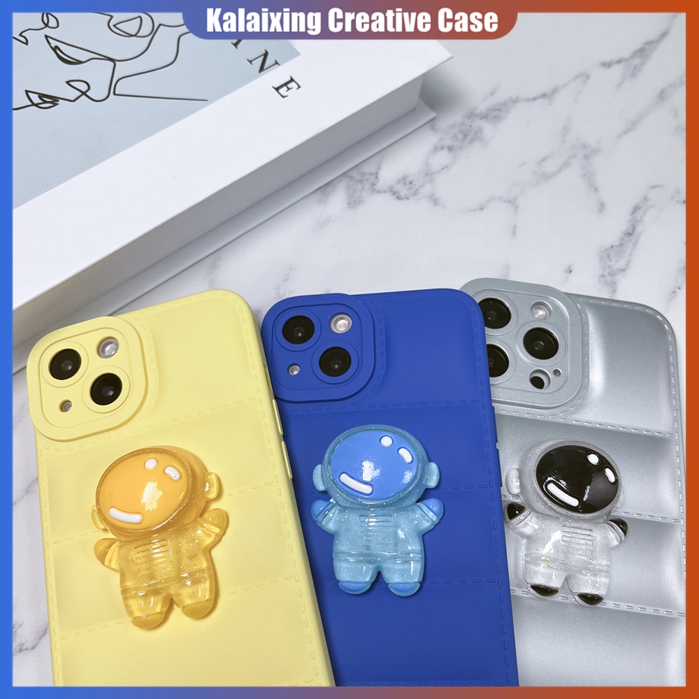 Casing iPhone 14 Max 14 Pro Max 13Pro 12 ProMax 11Pro Xs Max Xr X Xs Motif Astronot Anti Sidik Jari