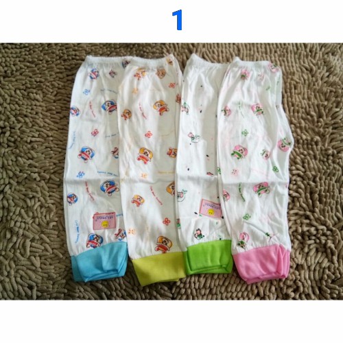 1Pcs Celana Panjang Bayi 0-3 bulan Buka Kaki Merk Ana Smile Murah dan Nyaman