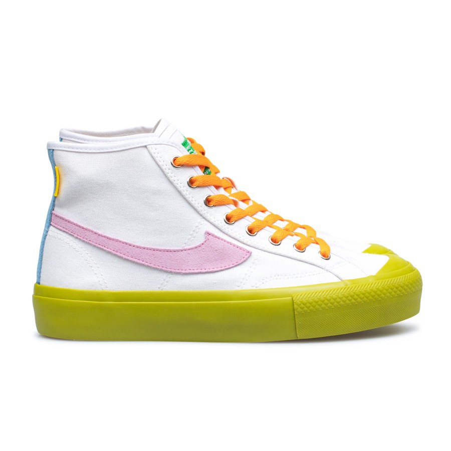 Sepatu Compass Matcha Hi Version [White Matcha/Blue Matcha]-1