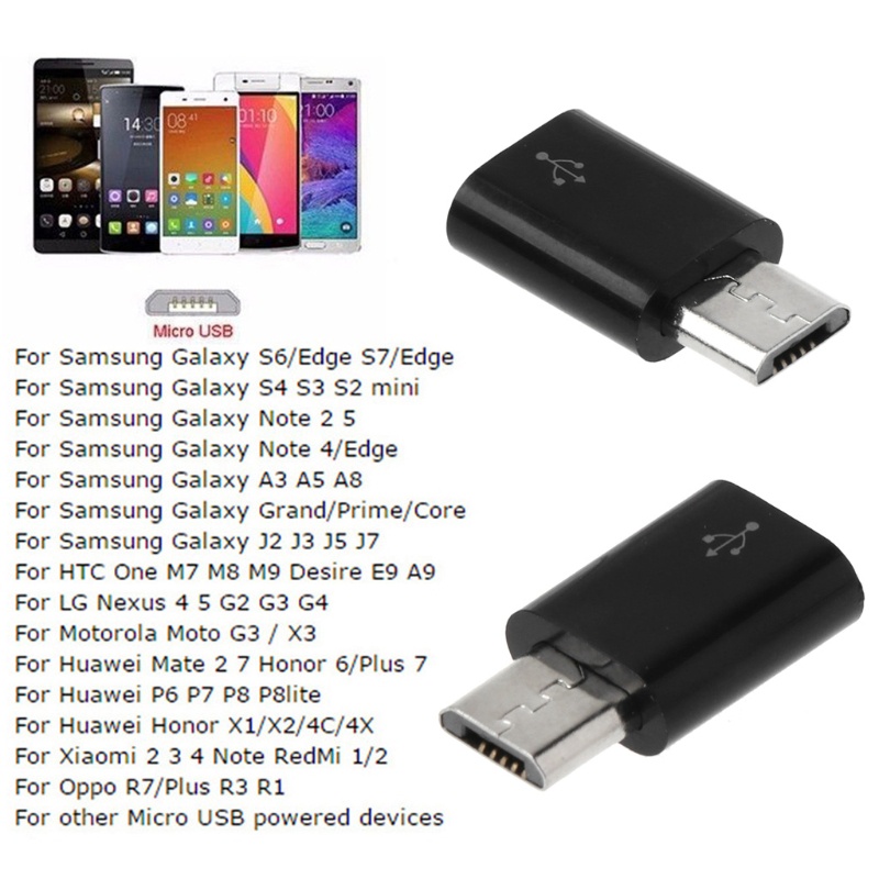 Btsg Adapter Konektor USB 3.1 Tipe C Ke MIcro USB Female Untuk Macbook / Handphone