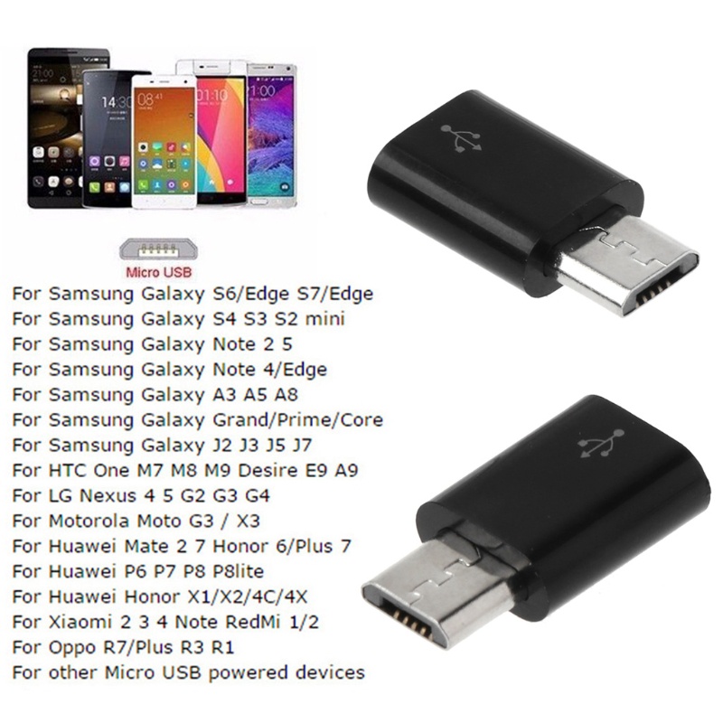 Btsg Adapter Konektor USB 3.1 Tipe C Ke MIcro USB Female Untuk Macbook / Handphone