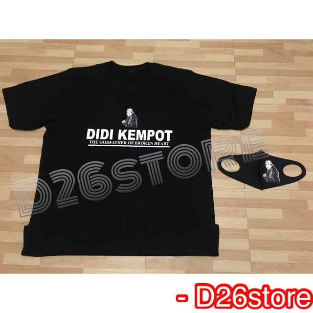 Kaos Didi Kempot + Masker Didi Kempot The Godfather Of Broken Heart Tribute Sobat Ambyar Sadbois