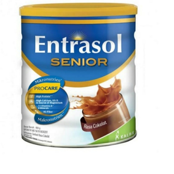 

Ee5F10 Entrasol Senior Vanila Coklat 400Gr - Vanila 6Gddv