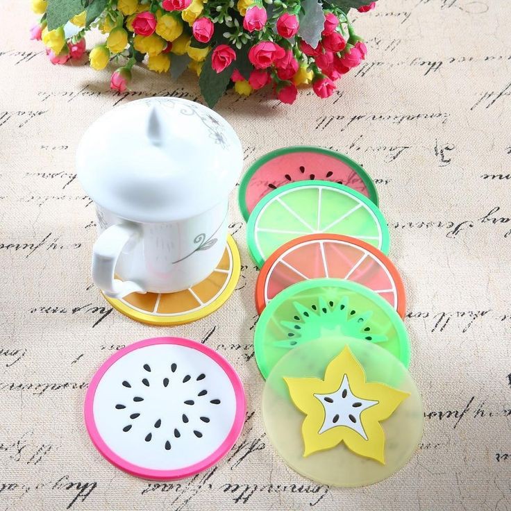 [IMPORT]TATAKAN GELAS SILICONE/ALAS GELAS BENTUK BUAH