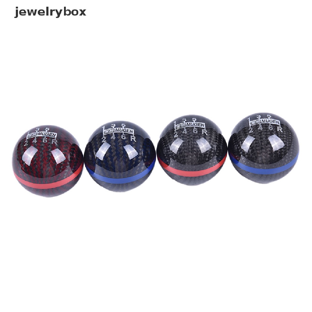 (Box) Rs-sfn013a 6 Percepatan Shift Knob Gear Bahan Karbon Fiber