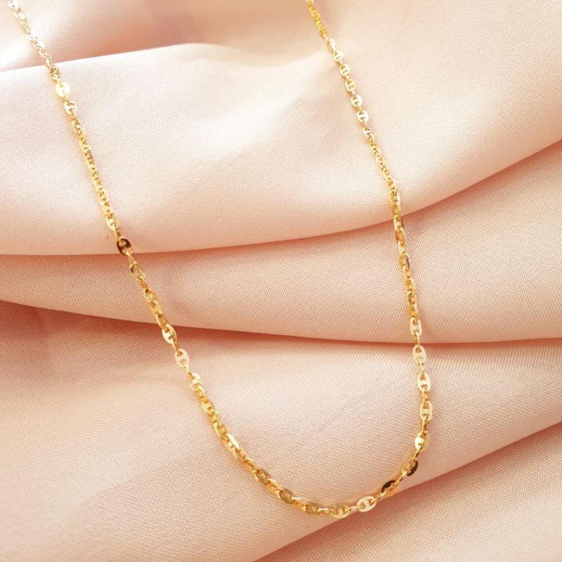 Kalung model rantai emas asli kadar 375 8K