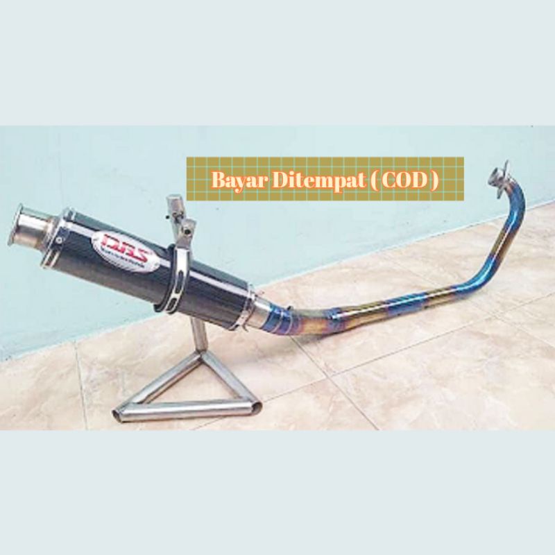 Knalpot DBS Black leher Bluemoon u/ Vixion Mio Beat PcX Satria Vario Fu