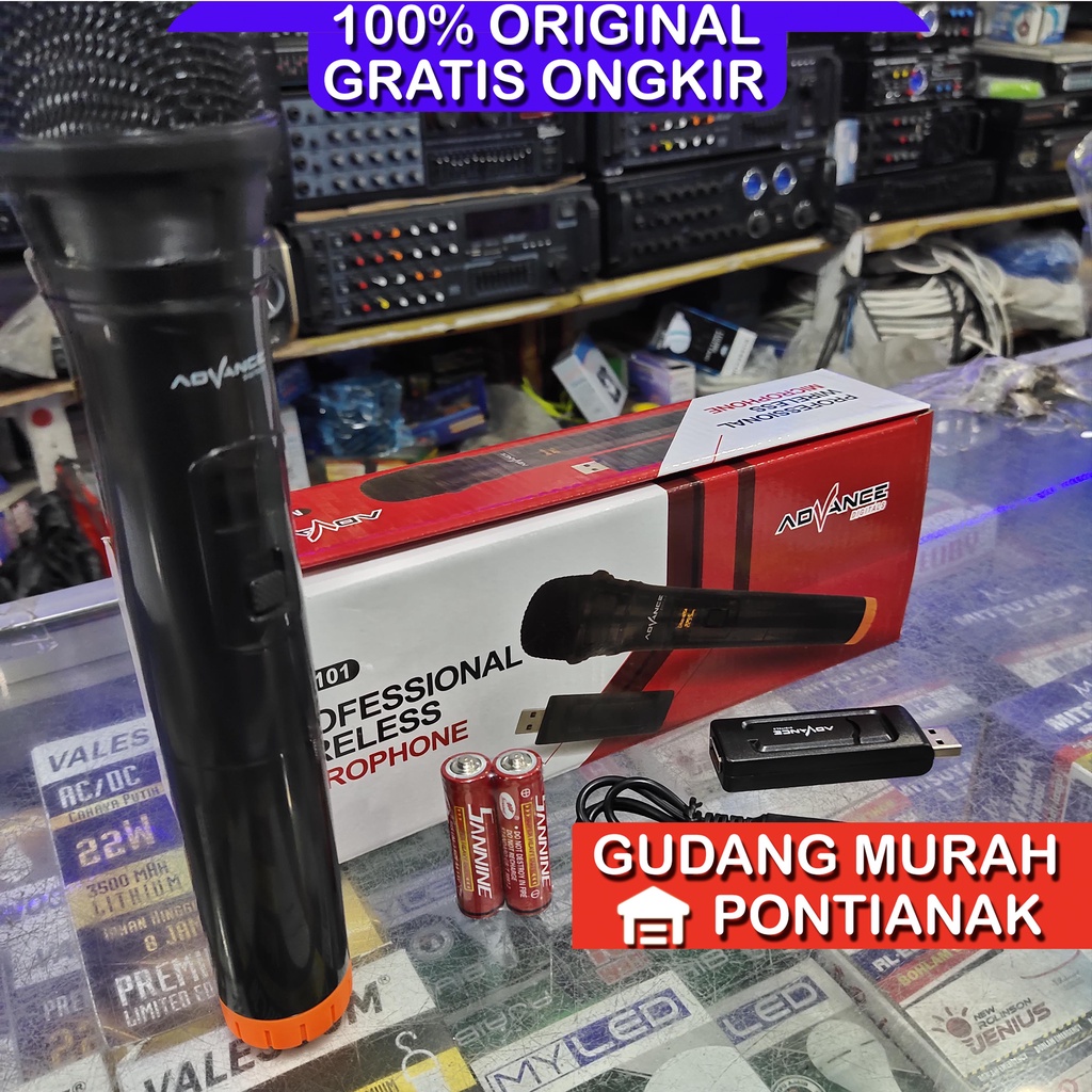 Mic Advance Wireless USB 101 tanpa kabel