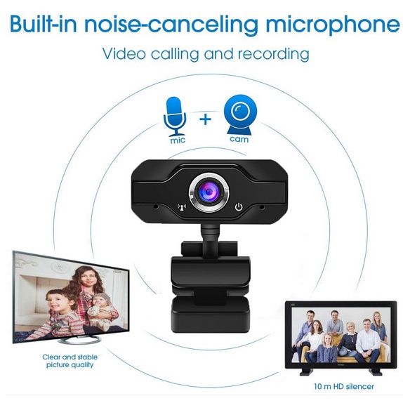 USB Webcam Camera 1080P With Microphone Web cam Full Hd IP Camera Bisa berputar 360 derajat-2