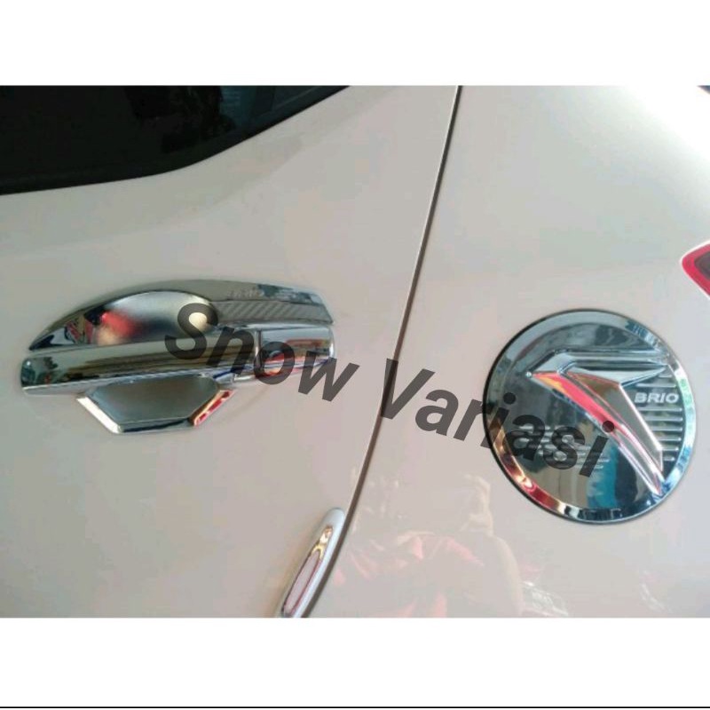 Paket outer handle tank cover brio 2020 chrome JSL