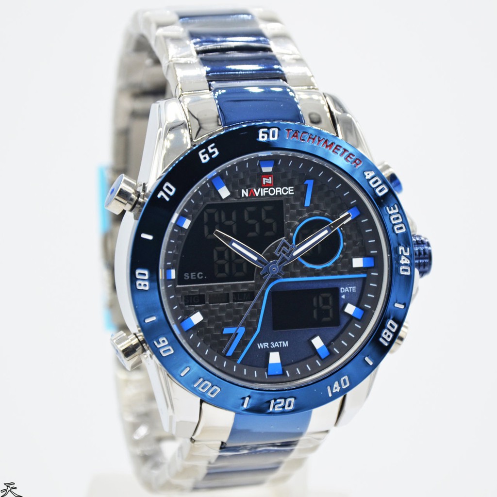 JAM TANGAN PRIA JAM TANGAN COWOK NAVIFORC* NF9171MS MURAH DM 4,4 CM