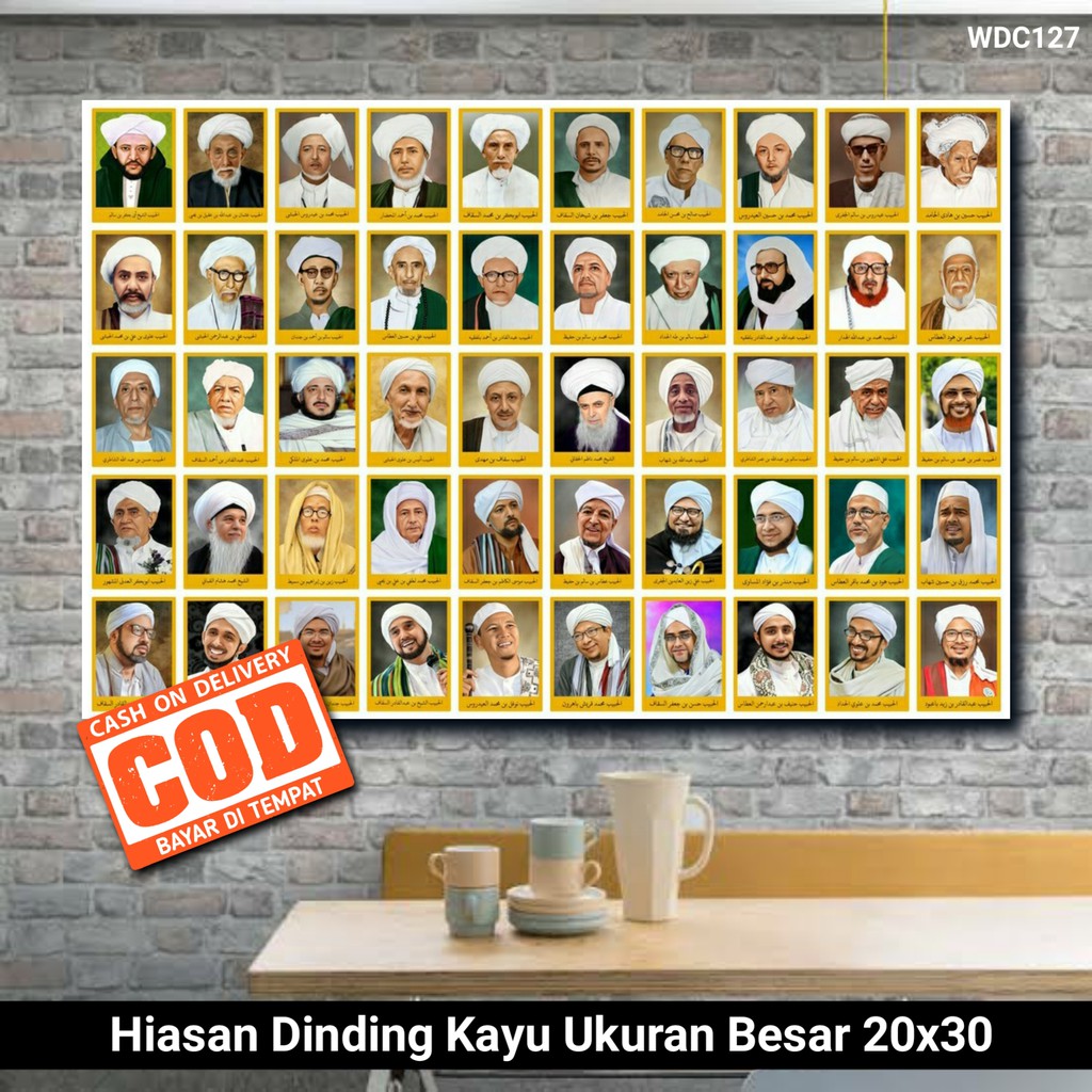 Poster Kayu Para Habib habaib POSTER ULAMA HABIB