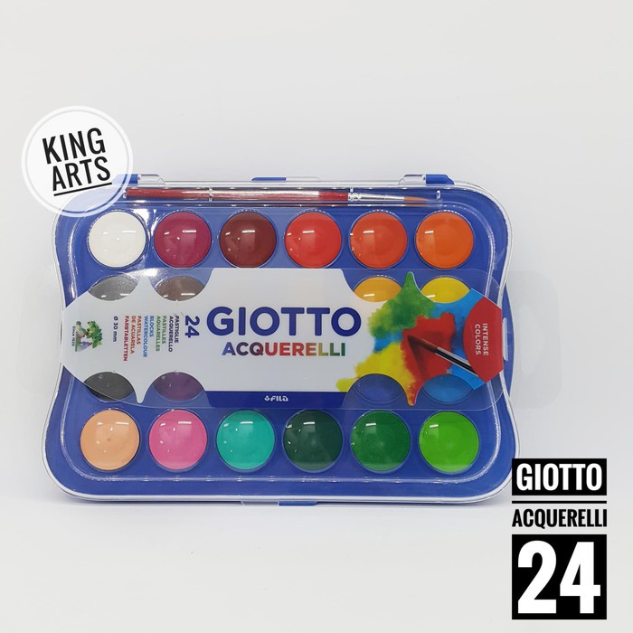 

Giotto Acquerelli MINI 24 Warna WaterColor Cake / Cat Air
