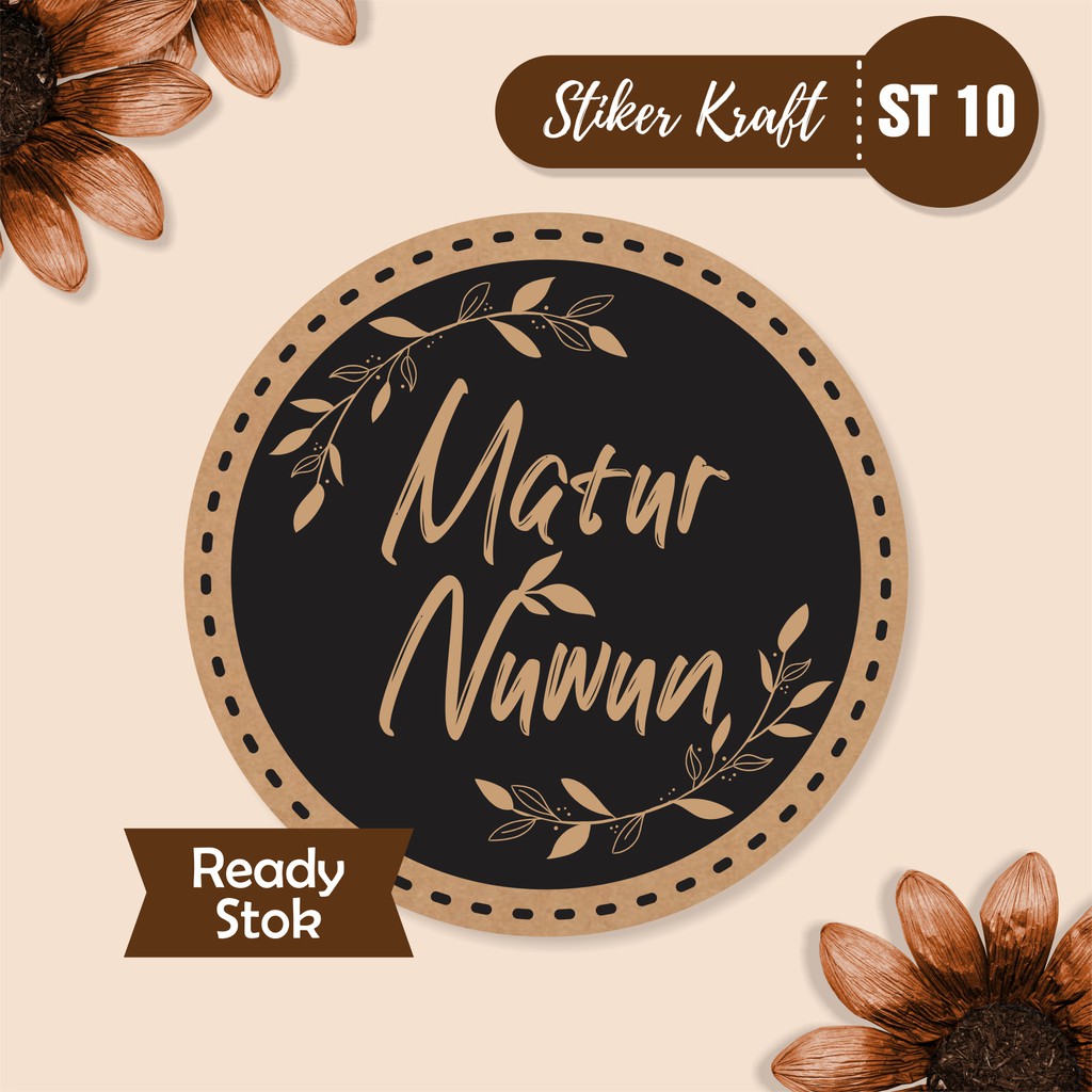 

STIKER LABEL STICKER SEGEL THANK YOU KRAFT MURAH ST 10
