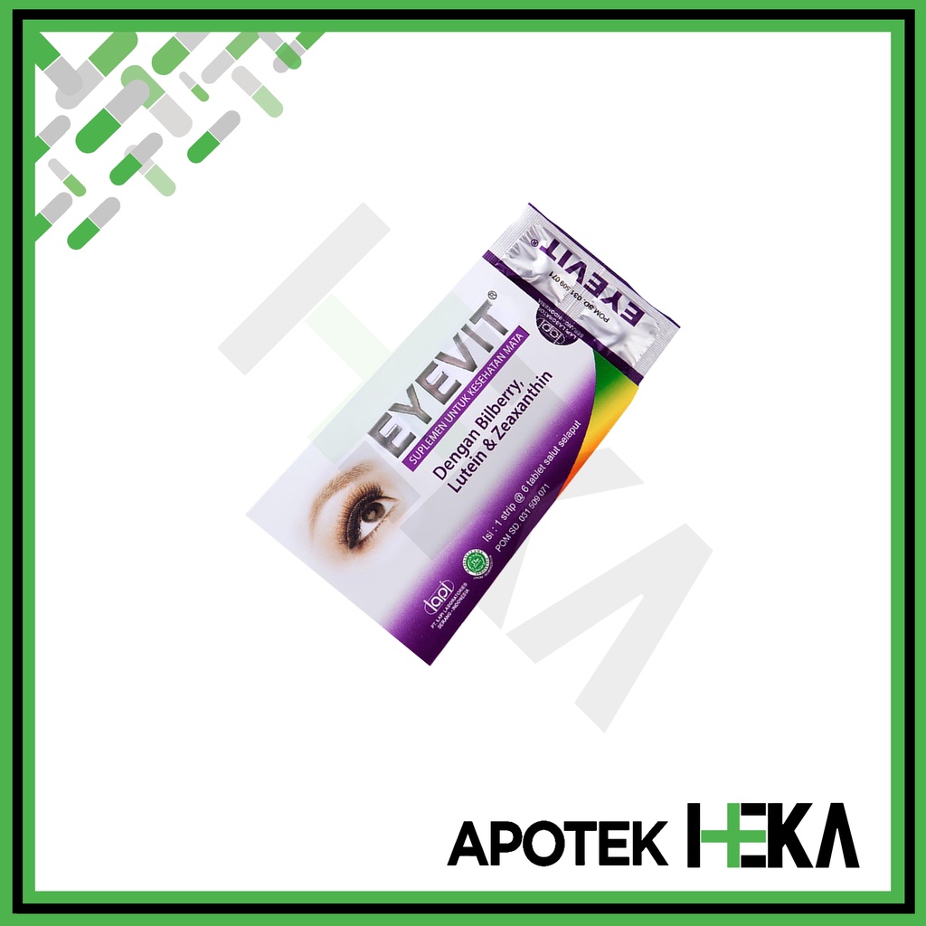 Eyevit Tablet Vitamin Mata Strip isi 6 Tablet (SEMARANG)