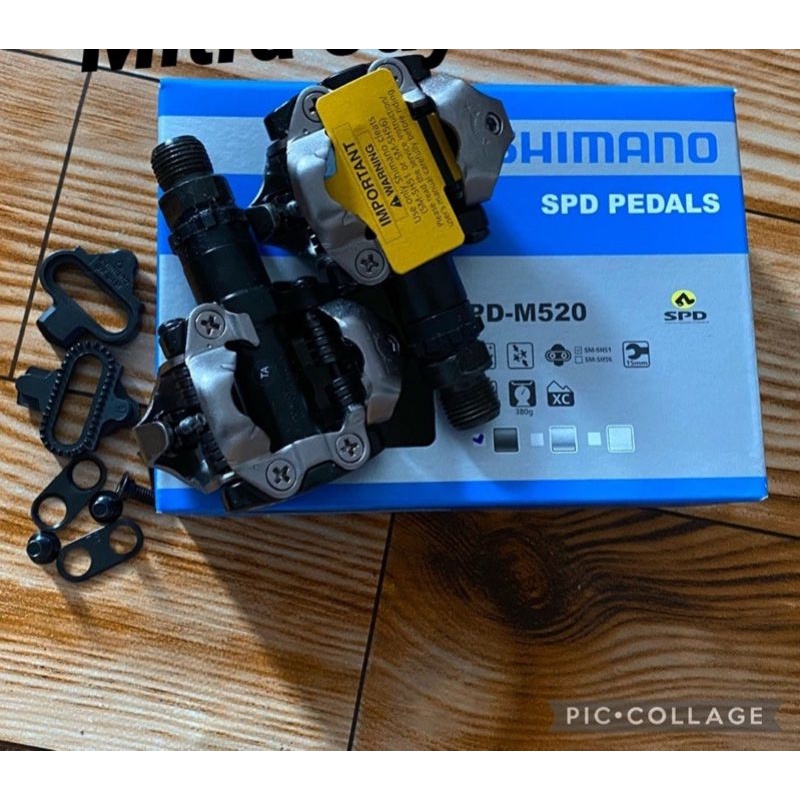 Pedal Shimano M520 Lengkap Dengan Cleat