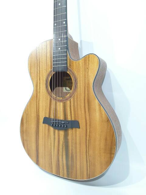 Gitar Akustik Merk Camwood Original Tipe IWC-235 NSK Senar String Trusrod Murah Jakarta