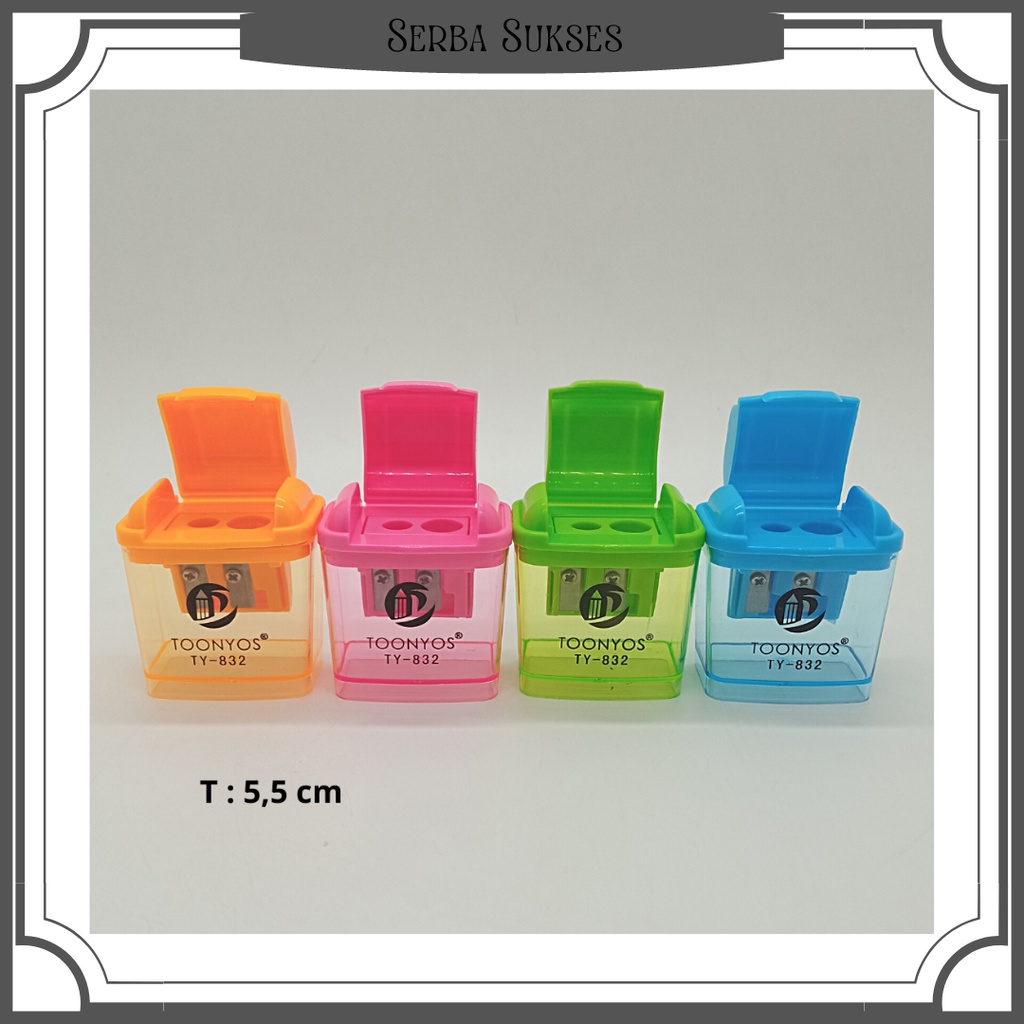 

Rautan Pensil 2 Lobang/Serutan Pensil/Peruncing