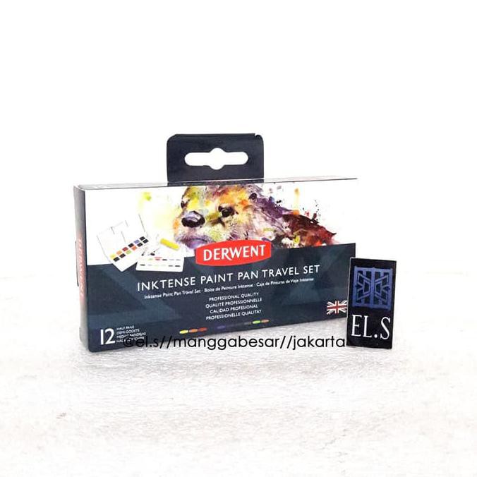 

Terbaru! Derwent Inktense Paint Pan Travel Set 12 Colour ( Cat Air ) Termurah