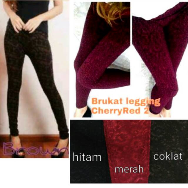 Celana legging Brokat