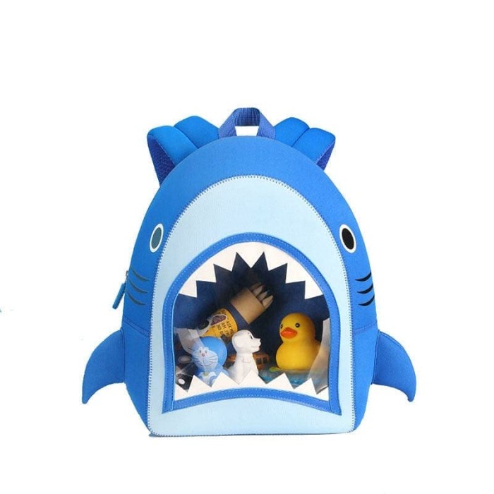 Neoprene Bag For Kids-Tas Ransel Sekolah Anak-Nohoo Bag for Kids-Shark