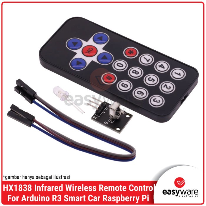 HX1838 Infrared Wireless Remote Control Module Remote Infrared 17 key