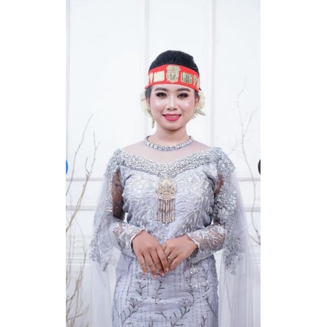 GAUN PENGANTIN SLIM PAYET DADA PENUH