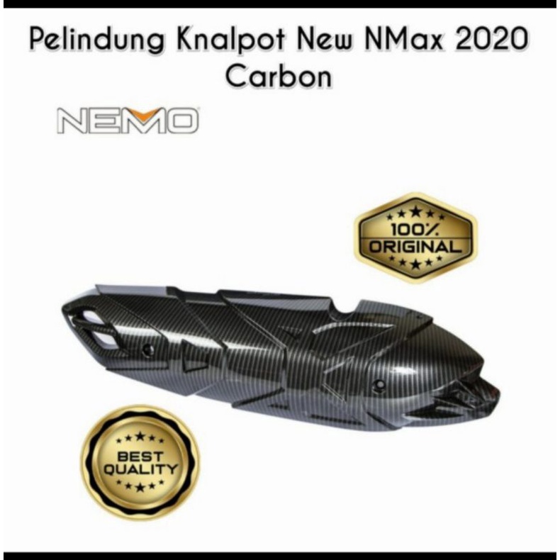 TUTUP COVER KNALPOT NMAX 2020 CARBON NEMO