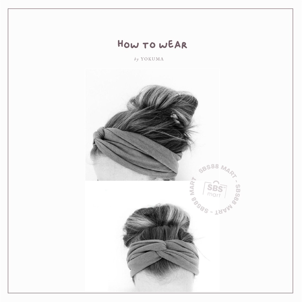 [Yokuma] - Headband Korea trend 2022 - Bandana Import