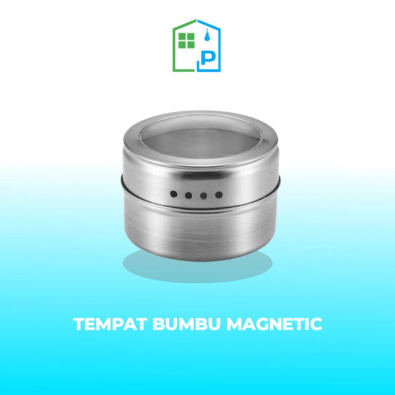 wadah tempat bumbu dapur tabur magnetic spice jar storage