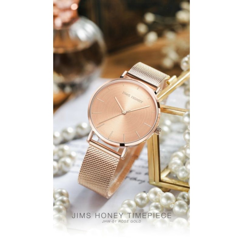 JT JHW 01 JIMS HONEY/JAM TANGAN WANITA IMPORT RANTAI/JAM TANGAN CEWEK MURAH JIMSHONEY