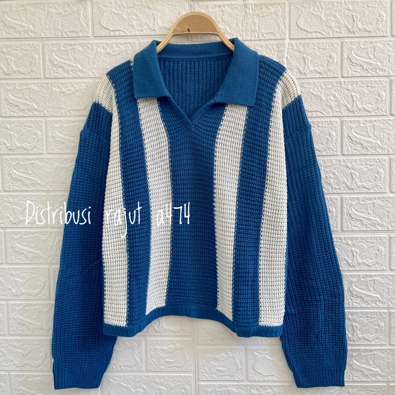 PSP SWEATER RAJUT CROP OVERSIZE TEBAL LEMBUT WANITA