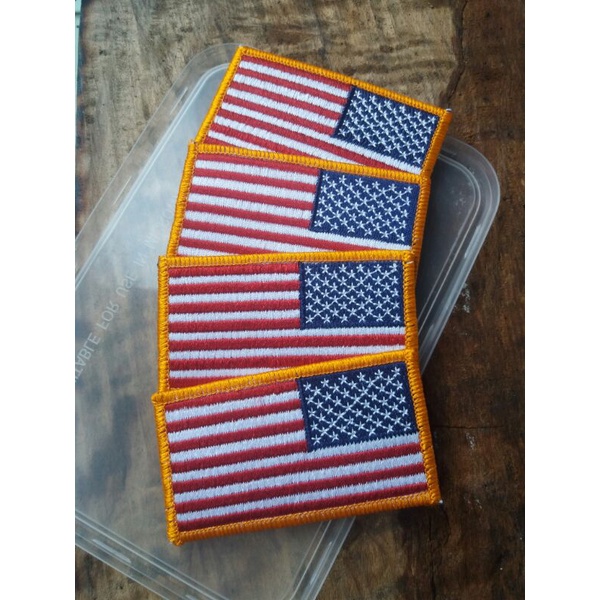 Patch Flag Color USA Original for BDU M65 Woodland Us Army Bordir