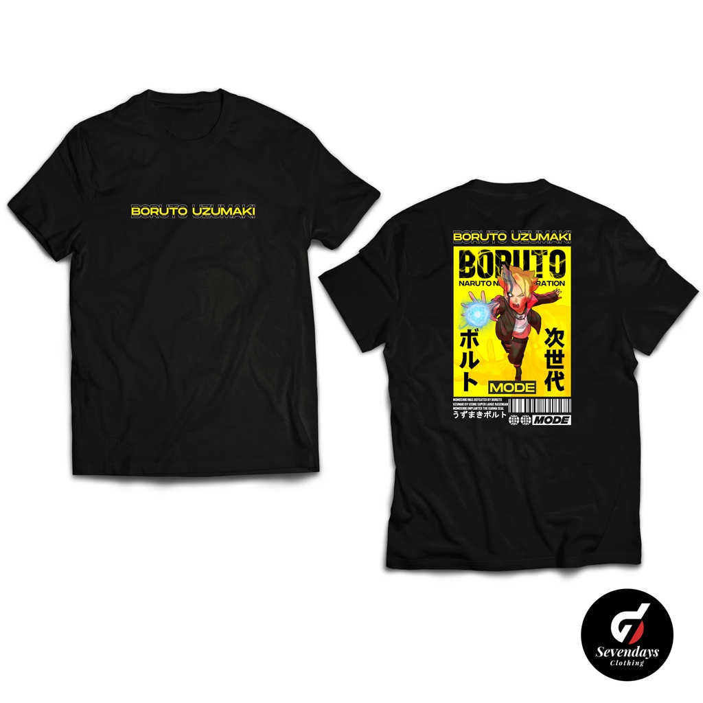 Kaos BORUTO KARMA MODE RASENGGAN T-shirt ANIME BORUTO NEXT GERATION SEVENDAYS CLOTHING