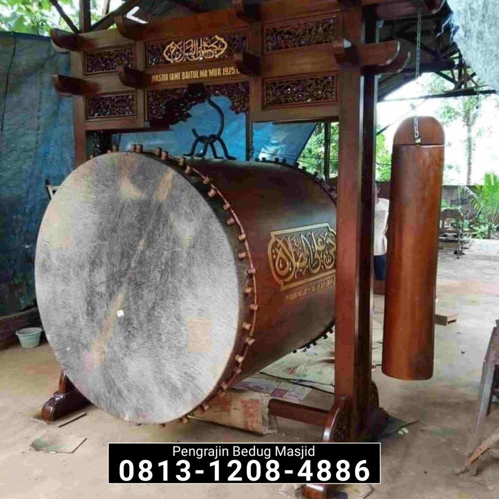( Bayar Setelah Besug Sampai Lokasi Anda ) Bedug Masjid Besar Beduk Masjid Kayu Jati Kulit Sapi Kuli