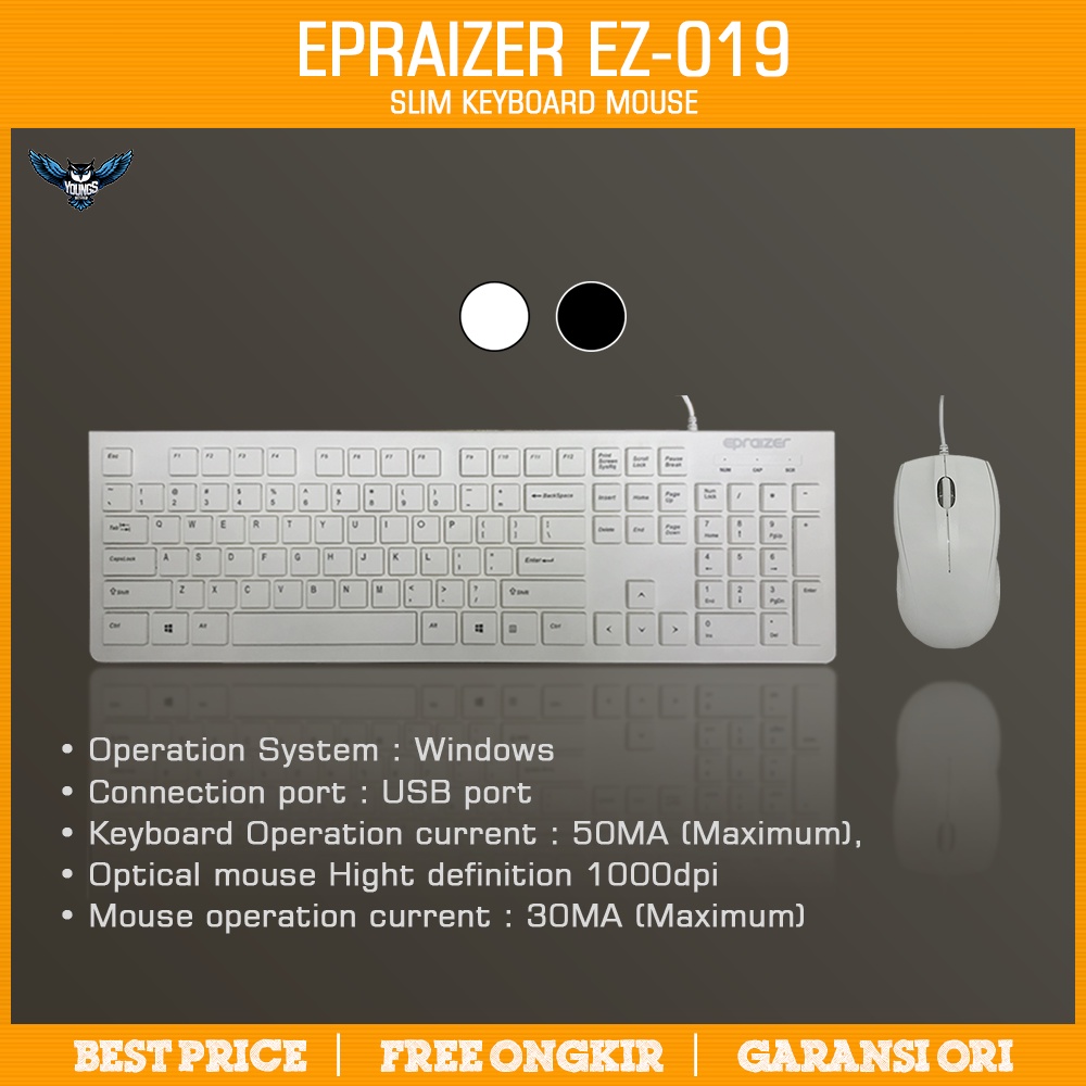 EPRAIZER EZ 019 KEYBOARD MOUSE BUNDLING EZ-019