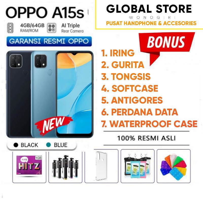 OPPO A15S RAM 4/64 GB GARANSI RESMI OPPO INDONESIA