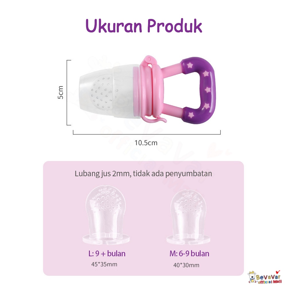 BEVAVAR  Empeng Buah Bayi Dot Buah Bayi Fruit Feeder Pacifier Baby