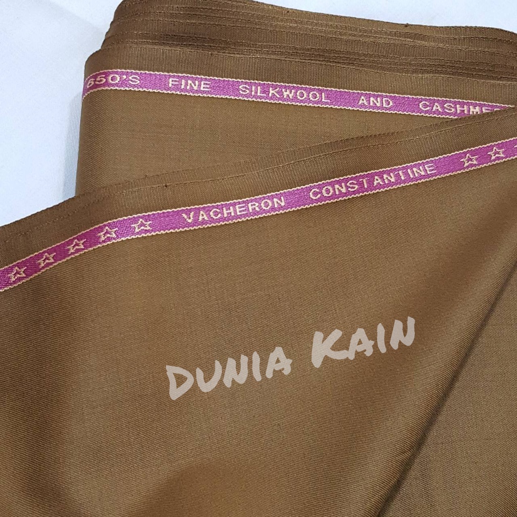 [PNS] Bahan Kain Semi Wool Dinas PNS PDH Pemda Premium Khaki Tua Bahan Kain Semiwool premium kilat D
