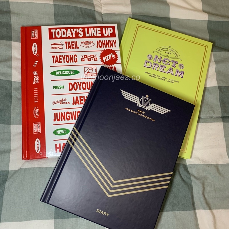 NCT 127 NCT DREAM WAYV HARD COVER DIARY SEASONS GREETINGS 2022