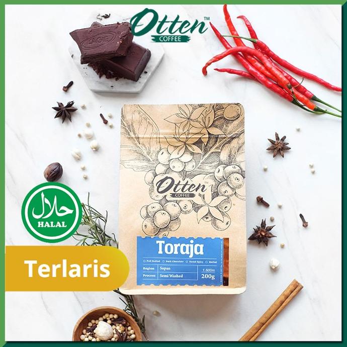 

[ COD ] Otten Coffee Arabica Toraja Sapan 200g BERGARANSI Kode 638