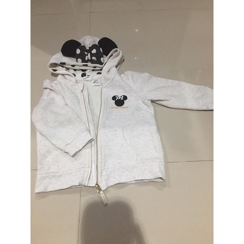 Jacket anak H&M Mickey disney white Pita