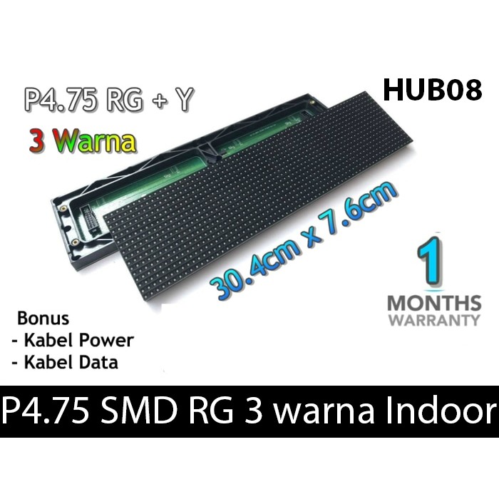 Modul LED Panel P4.75 Indoor RG 3 WARNA 16x64