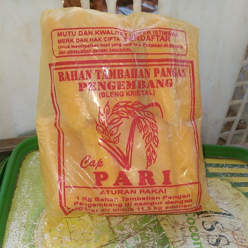 

Bleng kristal bahan tambahan pangan pengembang makanab cap pari