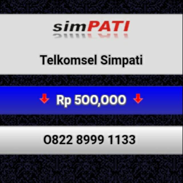 NOMOR CANTIK SIMPATI 0822 8999 1133